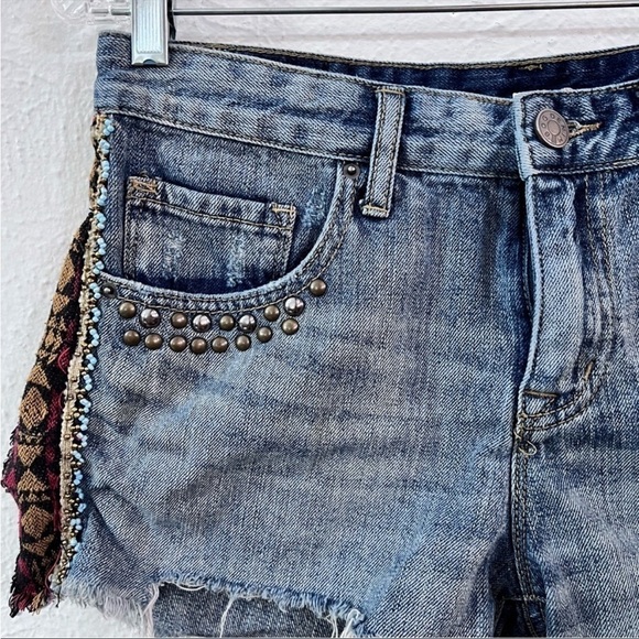 BDG Freya denim southwest ribbon stripe shorts - Picture 2 of 7